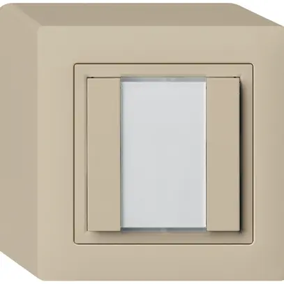 Poussoir universel AP 2×kallysto avec LED beige 