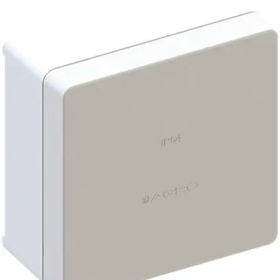 Boîte de dérivation AP IP54 vide blanc 105×105×50mm 