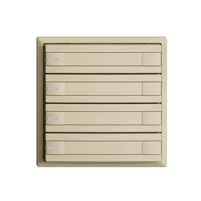 Pulsante KNX RGB EDUE, 250mW, c.LED RGB, carta, 4×pulsante, C.2×T., van 