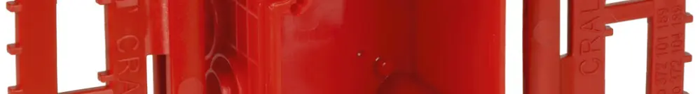 Boîte ENC MT Crallo-Fly grd.I rouge avec support de boîte 