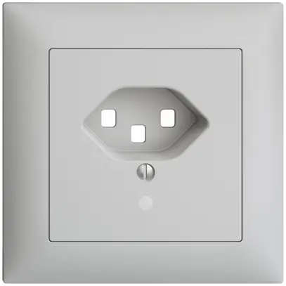 Kit frontale INC EDIZIOdue grigio chiaro 88×88mm T23 con lente 