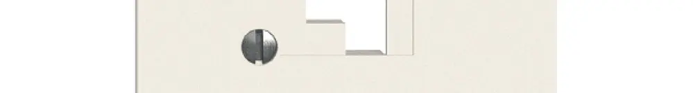 Plaque frontale EDIZIOdue 1×TT blanc 