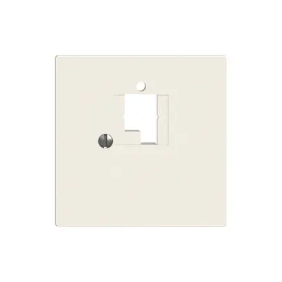 Plaque frontale EDIZIOdue 1×TT blanc 