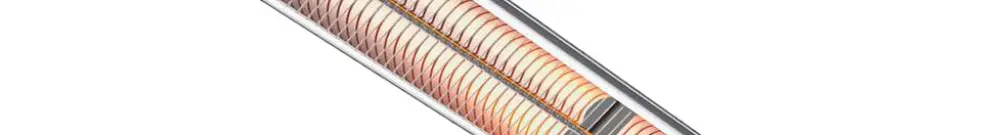 Radiateur infrarouge Frico 1500W avec interrupteur 400V 