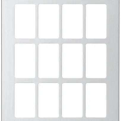 Plaque de montage Hager FLF 3/5 3×4 aluminium anodisé 