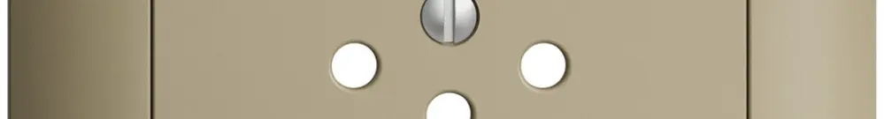 UP-Frontset EDIZIOdue sand 88×88mm 1×T12 