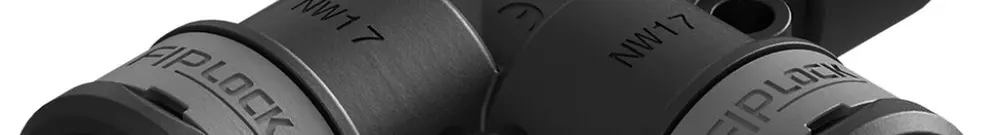 Raccord T Plica FIPLOCK diamètre nominal 48 noir 