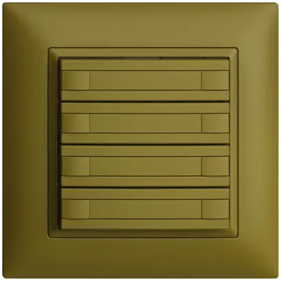 UP-Taster KNX 8-fach EDIZIOdue olive RGB ohne LED mit Papiereinlage 