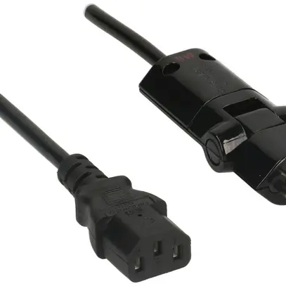 Câble d'appareil MAX HAURI T12/C13 Clip-Clap Td 3×0.75mm² 2m noir 