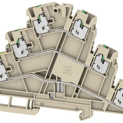 Durchgangs-Reihenklemme WM S3T 2.5mm² 24A 800V Feder 2×3 TH35 be 