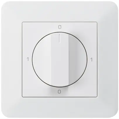 Interruttore rotativo INC kallysto.trend 0/1L bianco con manopola 
