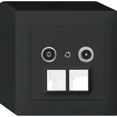 Prise multimédia AP kallysto R/TV 11dB 2GHz noir 