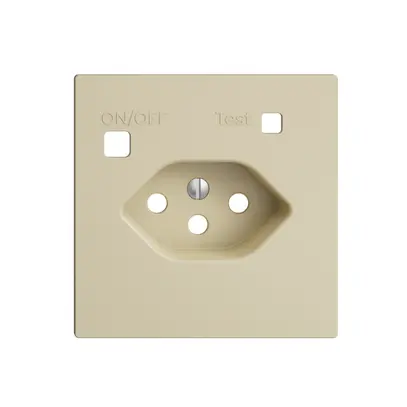 Kit frontale EDIZIOdue per presa FI F, T13, vanille 
