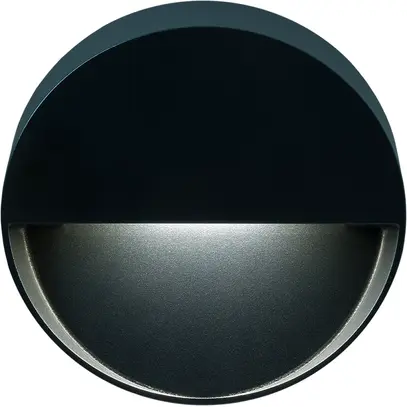 LED-Wandanbauleuchte ORL rund 10W, 3000K, IP65, ant, 190 x 42mm 