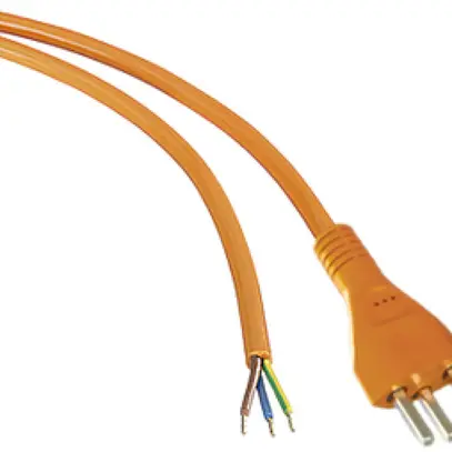 Câble de raccordement 3×2.5mm² 5m PUR fiche T23 surmoulée orange 