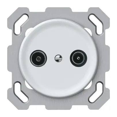 Presa antenna INC TV-R origin cassetta passante 18.5dB 1.7dB bianco 
