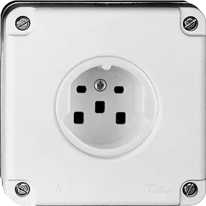 Prise ENC FH NU CO T25 blanc 