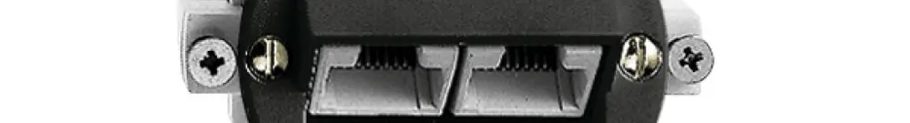 Presa INC 2×RJ45/u 4P sep. nero ITplus P 43mm 
