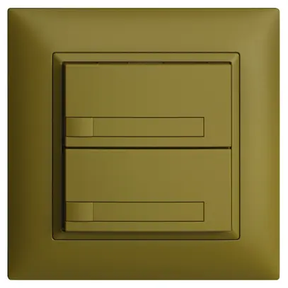 Pulsante KNX RGB INC EDUE FMI, 250mW, s.LED, c.carta, 2×pulsante, 1×tasto, ov 