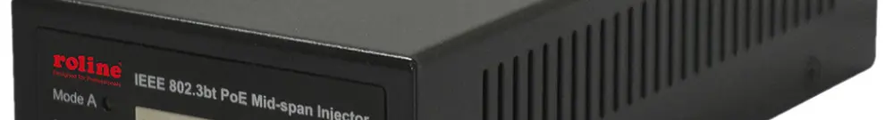 PoE Injektor ROLINE, 1×10/100/1000Mbit/s IN/OUT, max. 90W 
