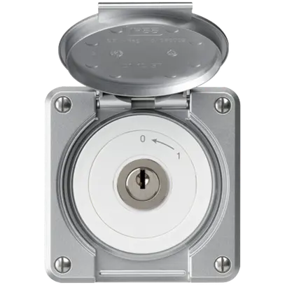 Contatto rotativo a chiave INC robusto IP55 alluminio coperchio 1P combinazione 