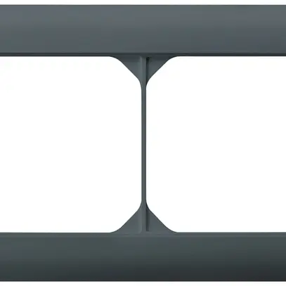 Cadre de recouvrement ENC kallysto.line 1×2 anthracite horizontal 92×152mm 
