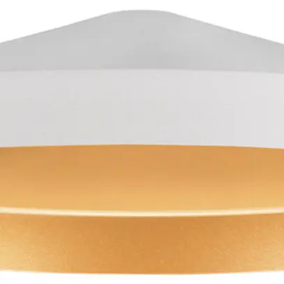 Paralume SLV LALU TETRA acciaio Ø360×89mm bianco oro a tinta unita 