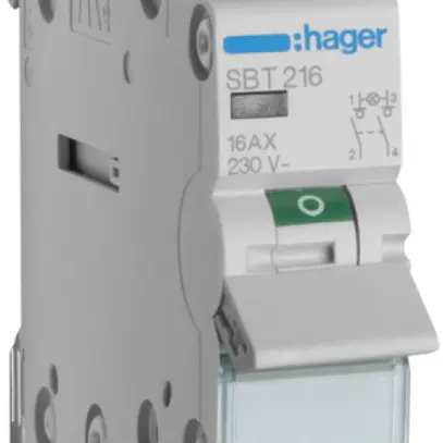 REG-Ausschalter Hager SBT 16A 230V 2 Schliesser 0 Öffner 1 Wechsler 