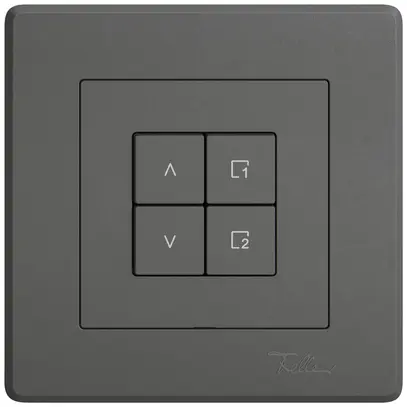 Station secondaire stores ENC EDIZIO.liv Wiser SNAPFIX® 1 scène 4 touches grf 