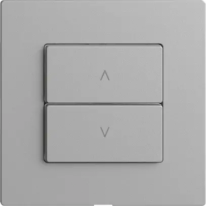 Comando per interruttore tapparelle 1c/2t Edue Wiser silver 