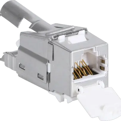 Einsatz ITplus6 RJ45/s Kat.6A 10G mit Staubschutz weiss 