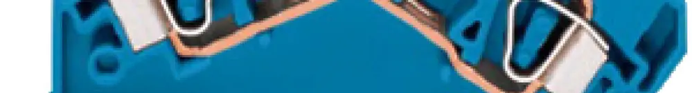 Borne de passage WAGO 6mm² bleu 