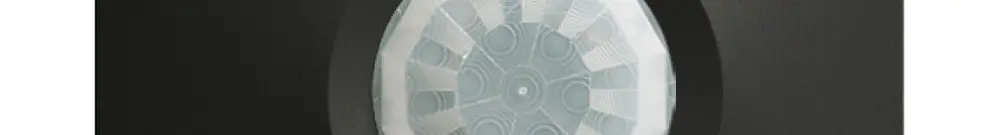 Rilevatore di presenza INC pirios 360P 2 relais EDIZIOdue angolare Master, nero 