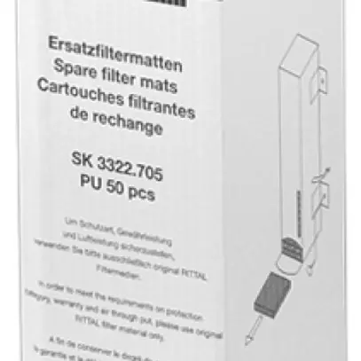 Tappetino filtrante Rittal SK 3322.705 120×120×12mm per ventilatore filtro 50pz 