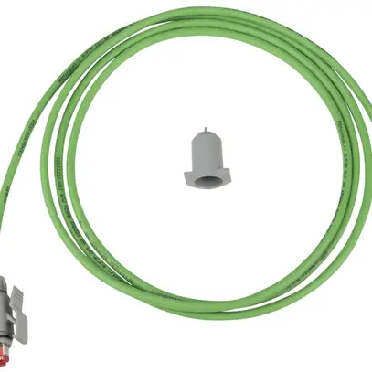 Câble patch RJ45 R&MIndustrial, cat.6A S/FTP, 4P, PUR LSZH vert, IP20↔IP67, 10m 