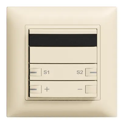 Poussoir ENC ZEP IR-dimm-scène 1c/2t station cen-sec.EDIZIOdue crema 