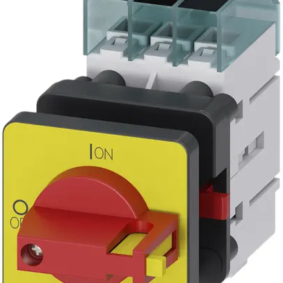 Sezionatore di carico Siemens SENTRON 3LD3 frontale 63A 3L 48×48mm ro/gi 