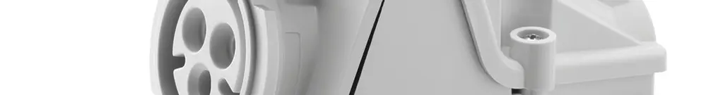Prise CEE AP Gewiss 309 HP 3P 32A 230V bl 6h IP67 à vis 170×105mm 