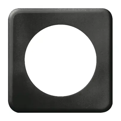 Abdeckplatte FH 1×1 58mm schwarz 
