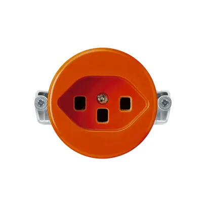 Insert pour prise basico type 23 orange avec bornes enfichables 