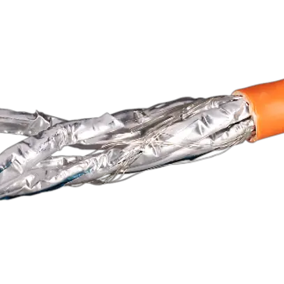 Cavo informatico Cat. 7 S/FTP 4x2xAWG23/1, arancione LSZH Una lunghezza