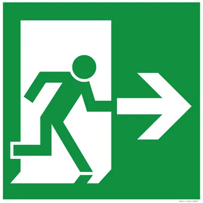 Pictogramme avec flèche vers la droite, pour CFY320, CFQ320/160 