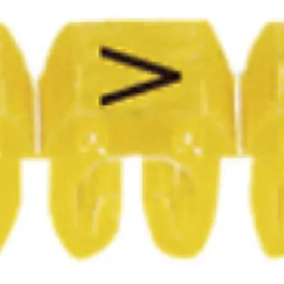 Anello-riferimento Legrand CAB 3, per 0.5…1.5mm² stampa: 'V', giallo 