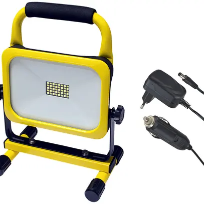 LED-Akku-Strahler WORKLIGHT 20W Akku 7.4V 4400mAh, Auto-Adapter 13V 800mA 