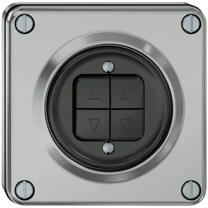 Pulsante tapparelle INC ELEMENT 1P 4 tasti alluminio 