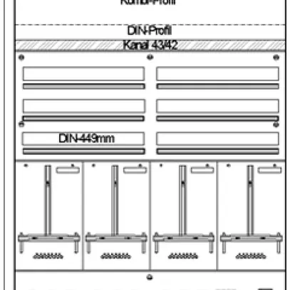 Centralino AP HAG 3Z 1NKE 2×3R 150 moduli 1005×1270×97mm 