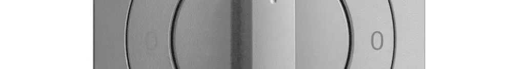 Kit frontal EDIZIOdue 0-1-0-1 60×60mm silver pour interrupteur rotatif 