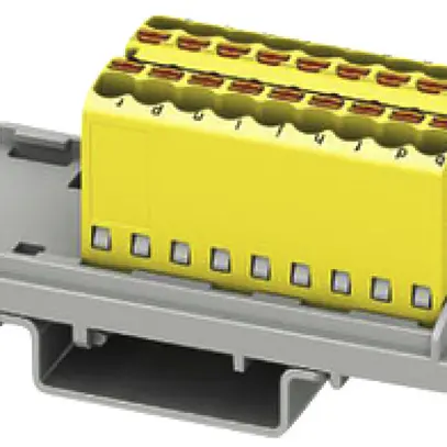 Bloc de distribution PX PTFIX 18X1.5-NS35 YE 