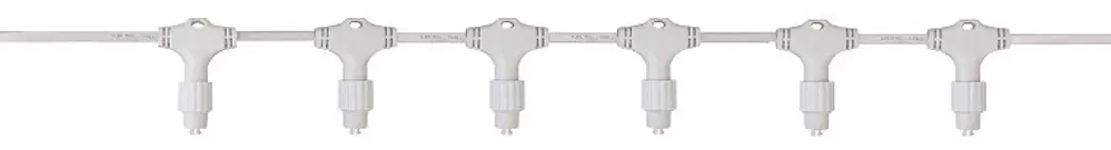 Cavo distributore System LED Extra, 2m, bianco, con 20 partenze da avvitare 