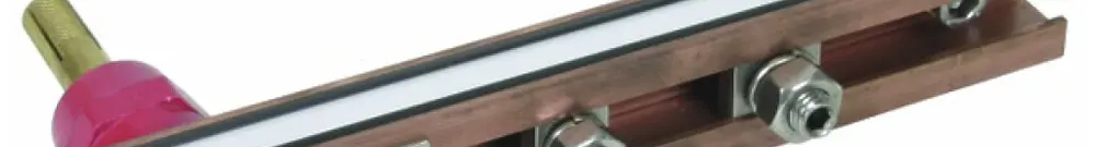 Potentialausgleichsschiene Elvatec IDR 35× 1000mm 240mm², Kupfer blank 